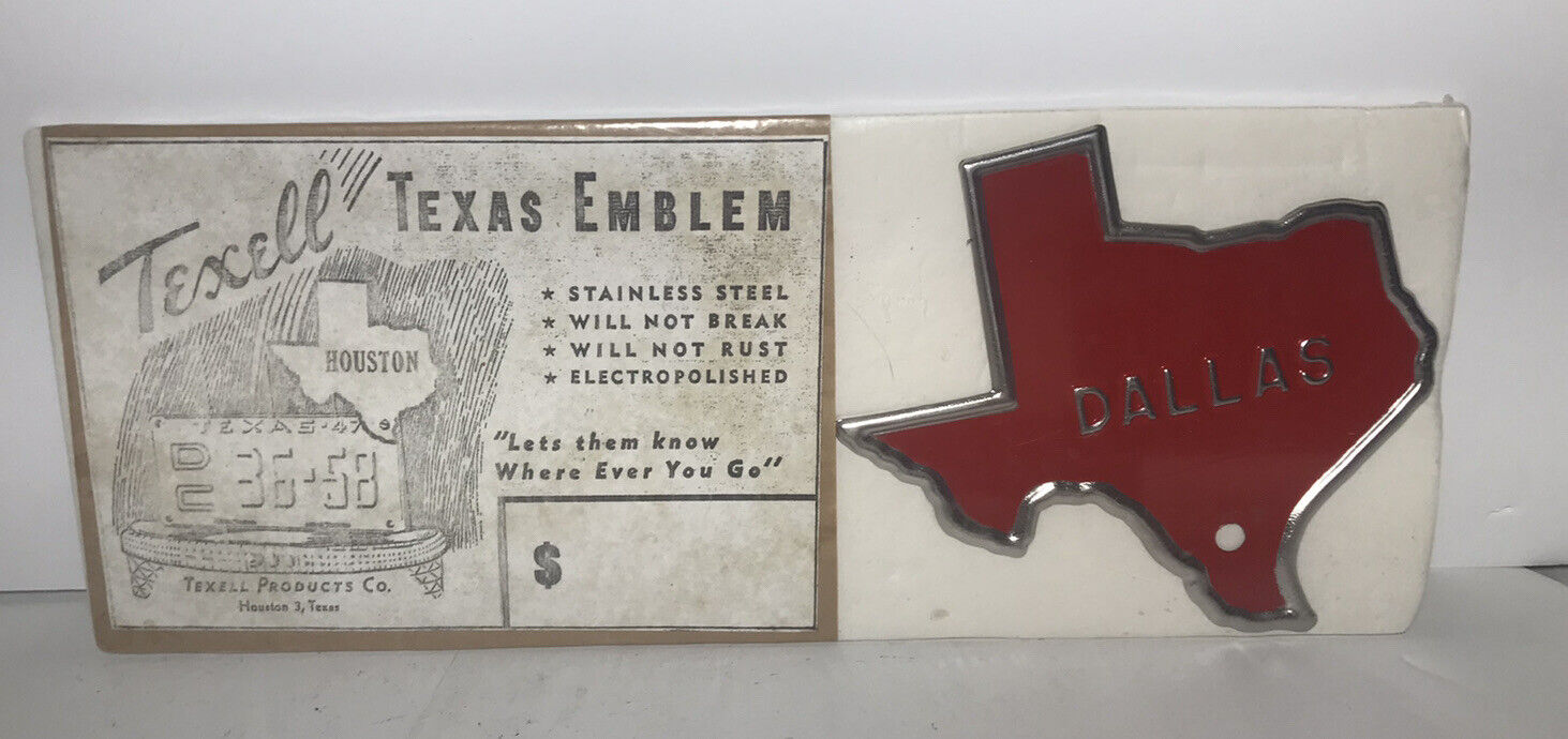 Vintage State of Texas Shape \