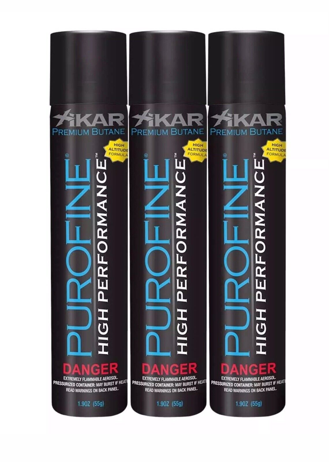 XiKAR Premium Butane Lighter Fuel Refill High Performance Altitude 1.9 oz 3 Pack