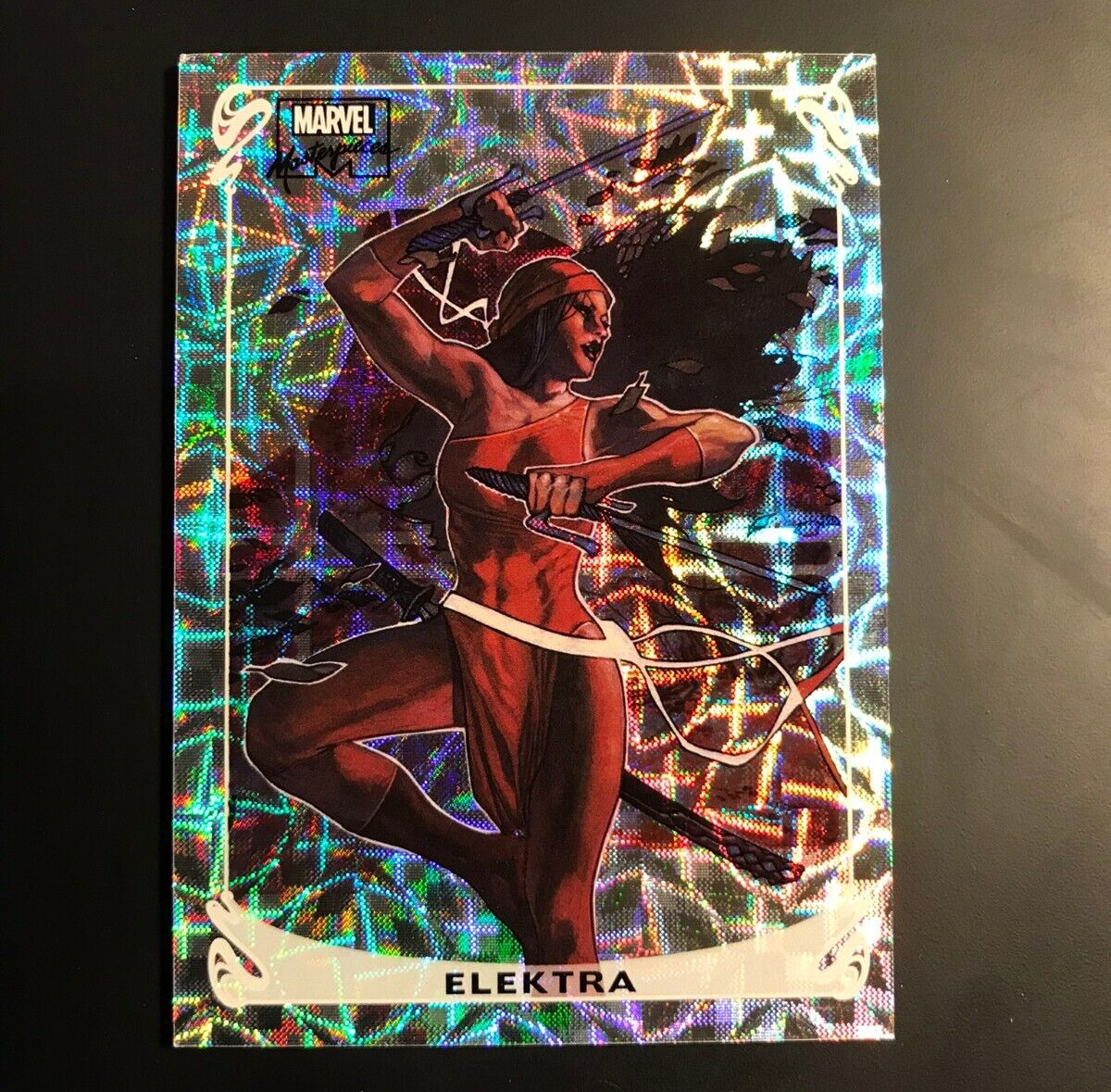 ELEKTRA #5/20 - 2018 Upper Deck Marvel Masterpieces Holofoil Kaleidoscope 1/25