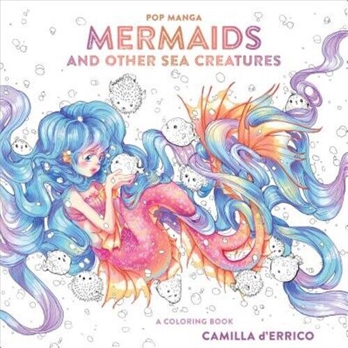 Pop Manga Mermaids and Other Sea Creatures: A Coloring Book (Paperback or Softba