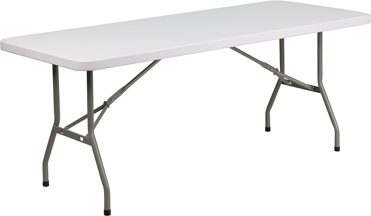 Flash Furniture Elon 6-Foot Granite White Plastic Folding Table