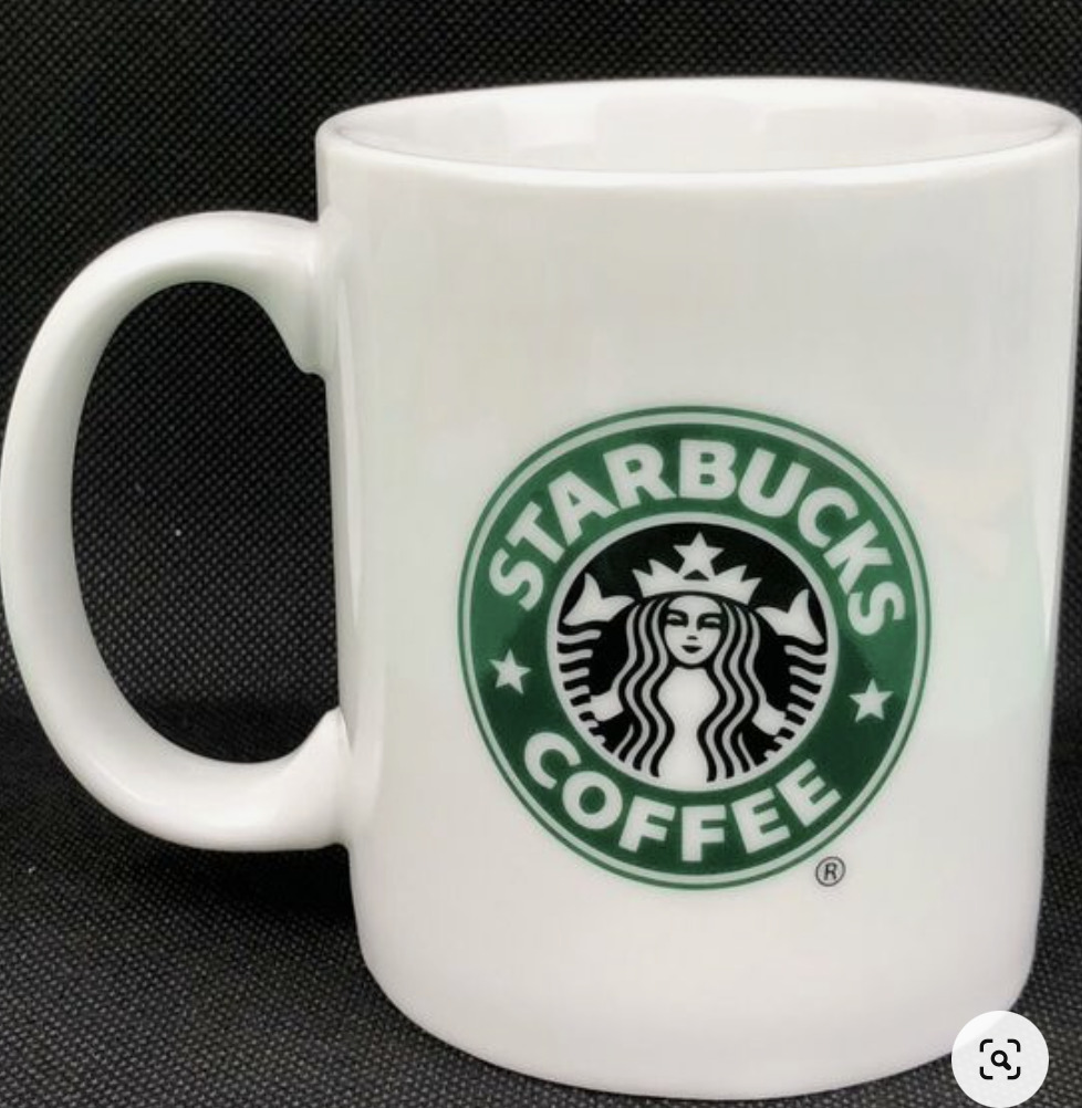Starbucks Coffee Mug 2006 Classic White Green Siren Mermaid Logo Tea Cup