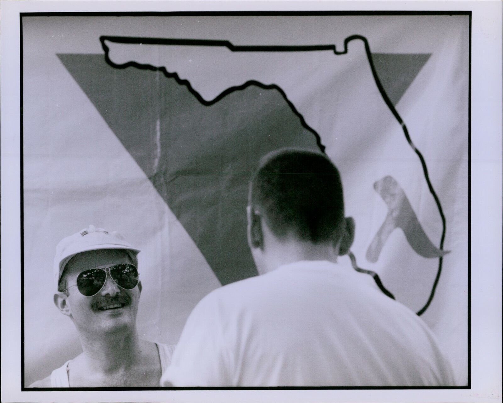 LG831 1992 Original Photo GAY PRIDE SOUTH FLORIDA Picnic Homosexual Gathering