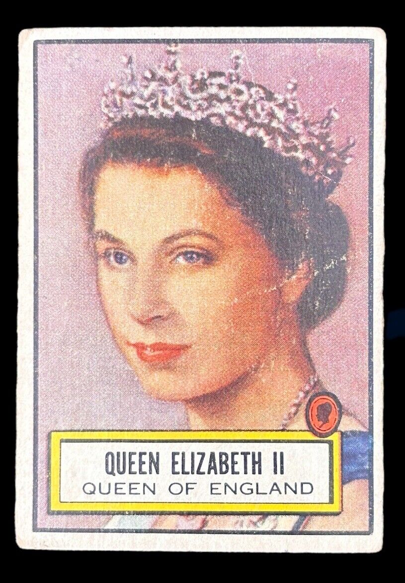 1952 Topps Look N See Queen Elizabeth II Card #104 Raw Ungraded Small Crease