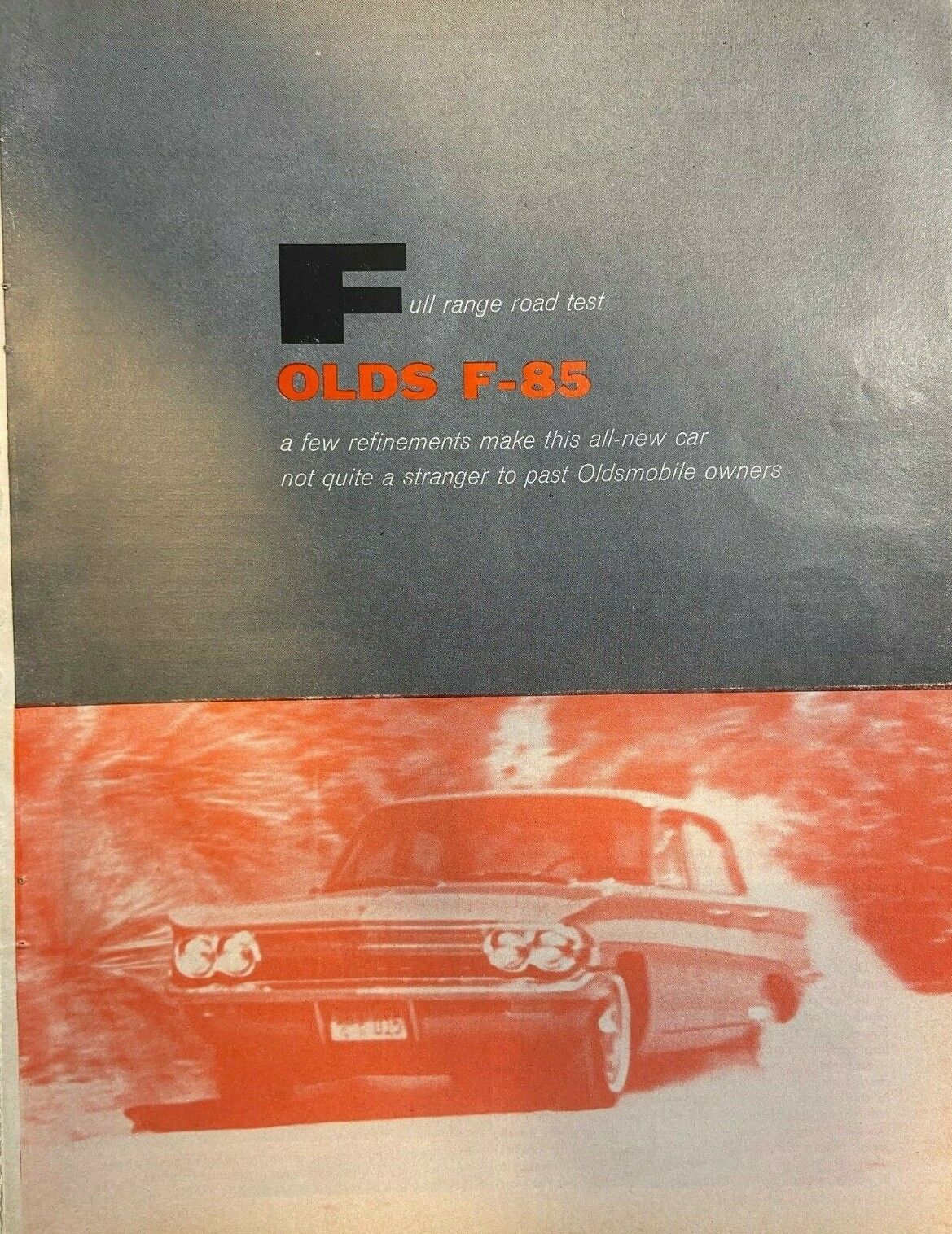 1961 Oldsmobile F-85 Road Test illustrated