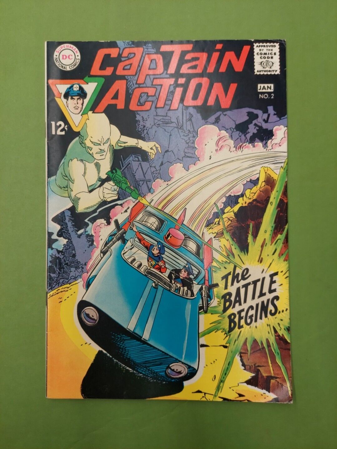 Captain Action #2     Captain Action\'s Reactions     DC  Comics  1969     (F426)