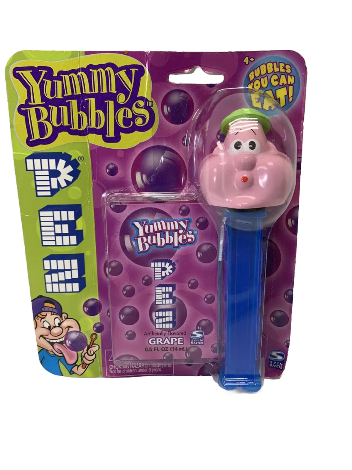 NEW 2002 - PEZ OUTLAW Yummy Bubbles BUBBLEMAN Bubble Boy Dispenser