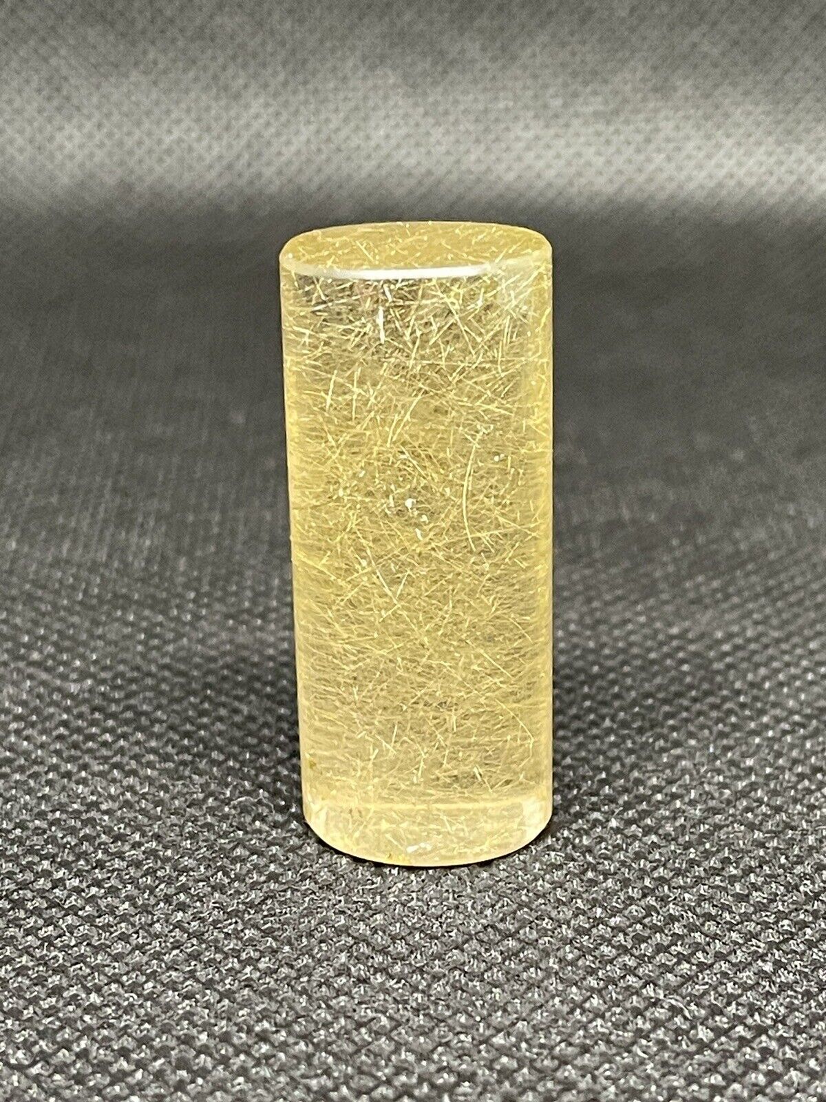 ( 15g ) 35.5 x 15mm Natural Gold hair Rutilated Quartz Crystal gemstone AAAAA