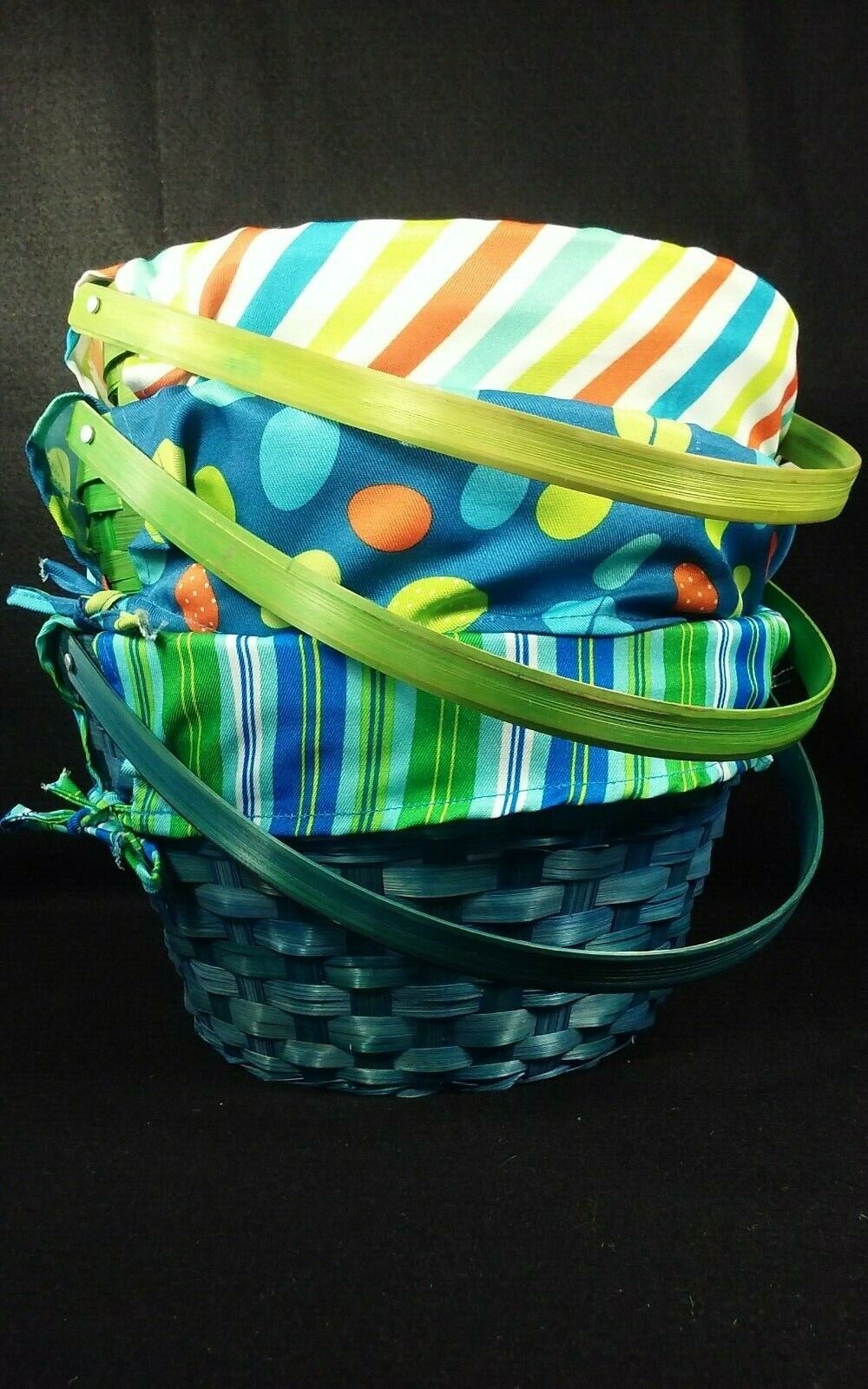 Dan Dee Collector's Choice Set Of 3 Woven Easter Baskets 