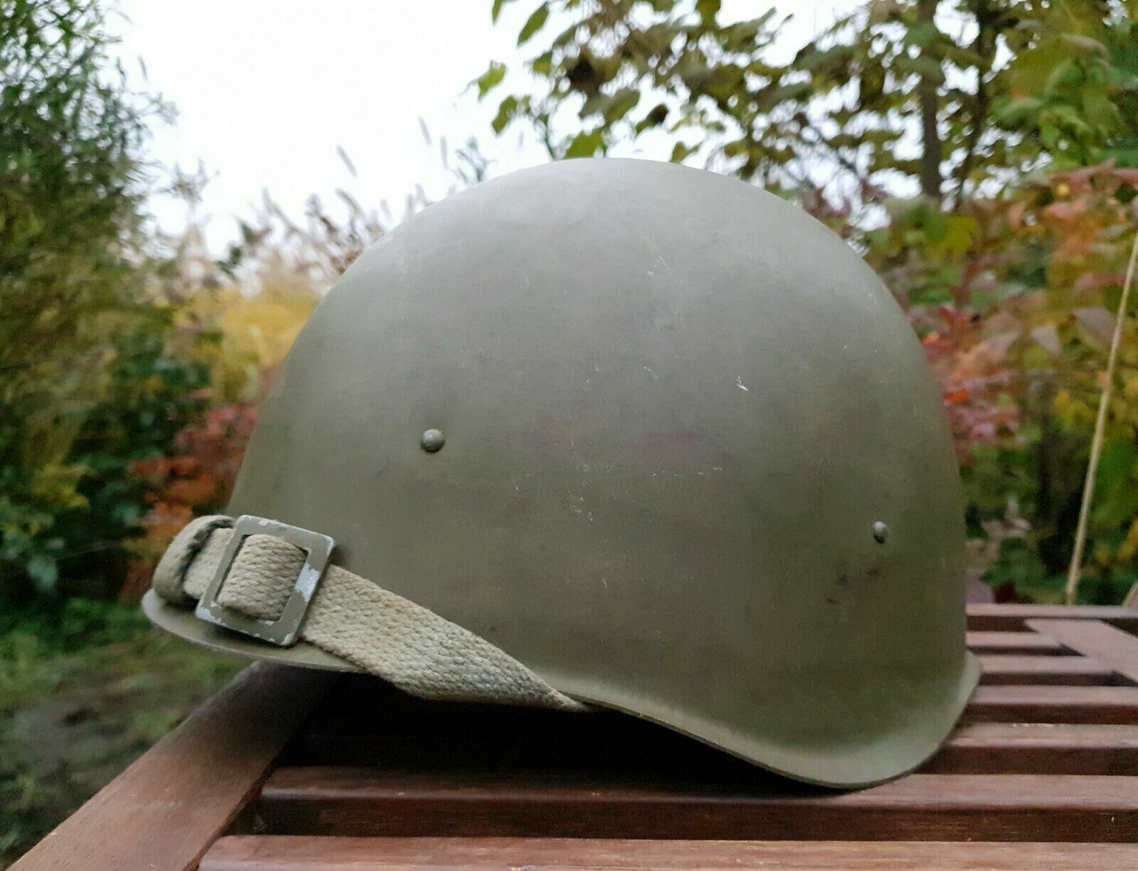 Original Steel Helmet SSh 40 WWII Russian Military Soviet Army RKKA WW2 