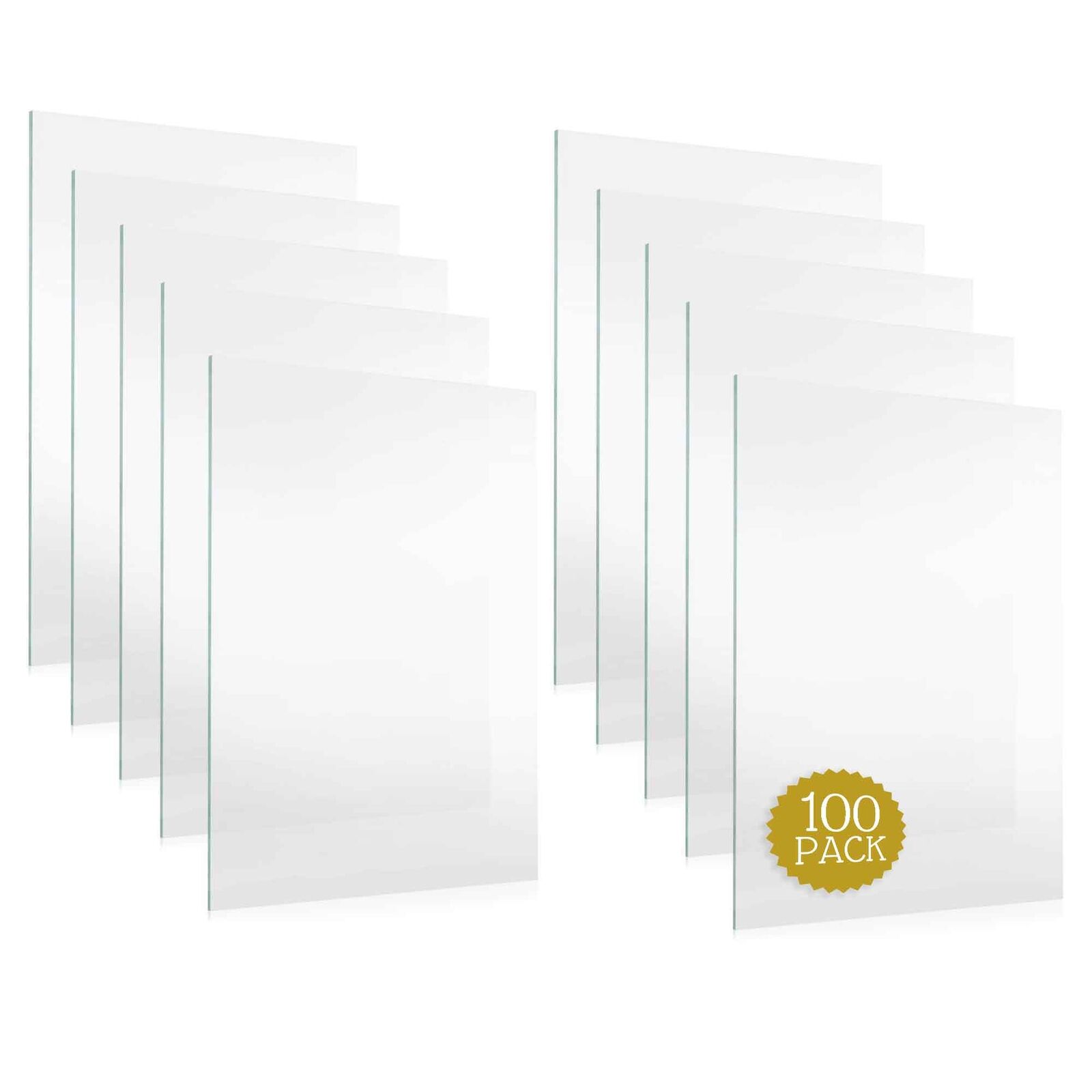 100 Sheets Of UV-Resistant Frame-Grade Acrylic Replacement for 8x10 Picture