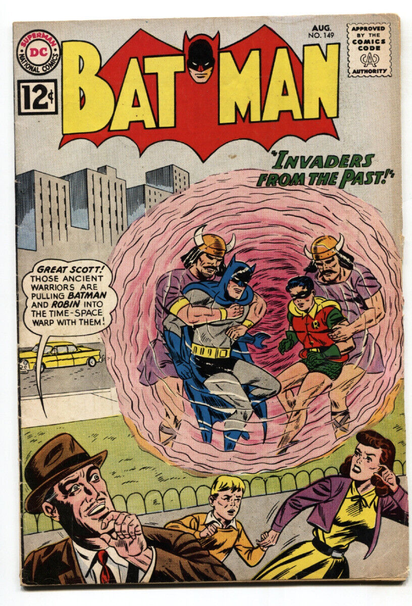 Batman #149--DC--Time travel issue--Silver age--1962--comic book