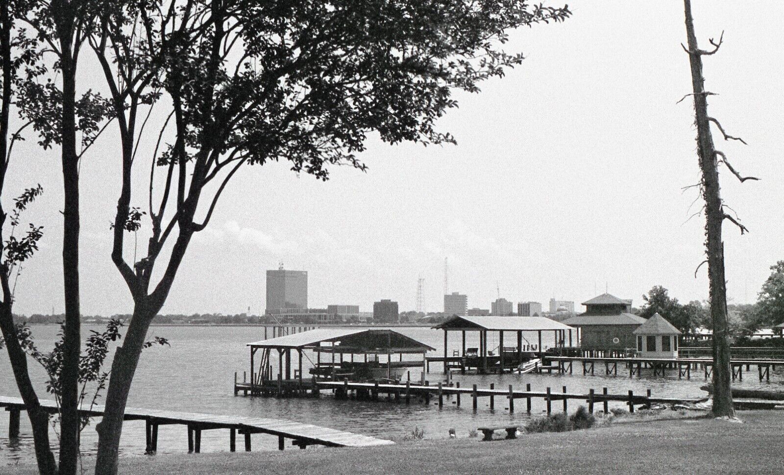 Lake Charles Lakeshore Drive Original 35mm B&W Negatives  (8 total)