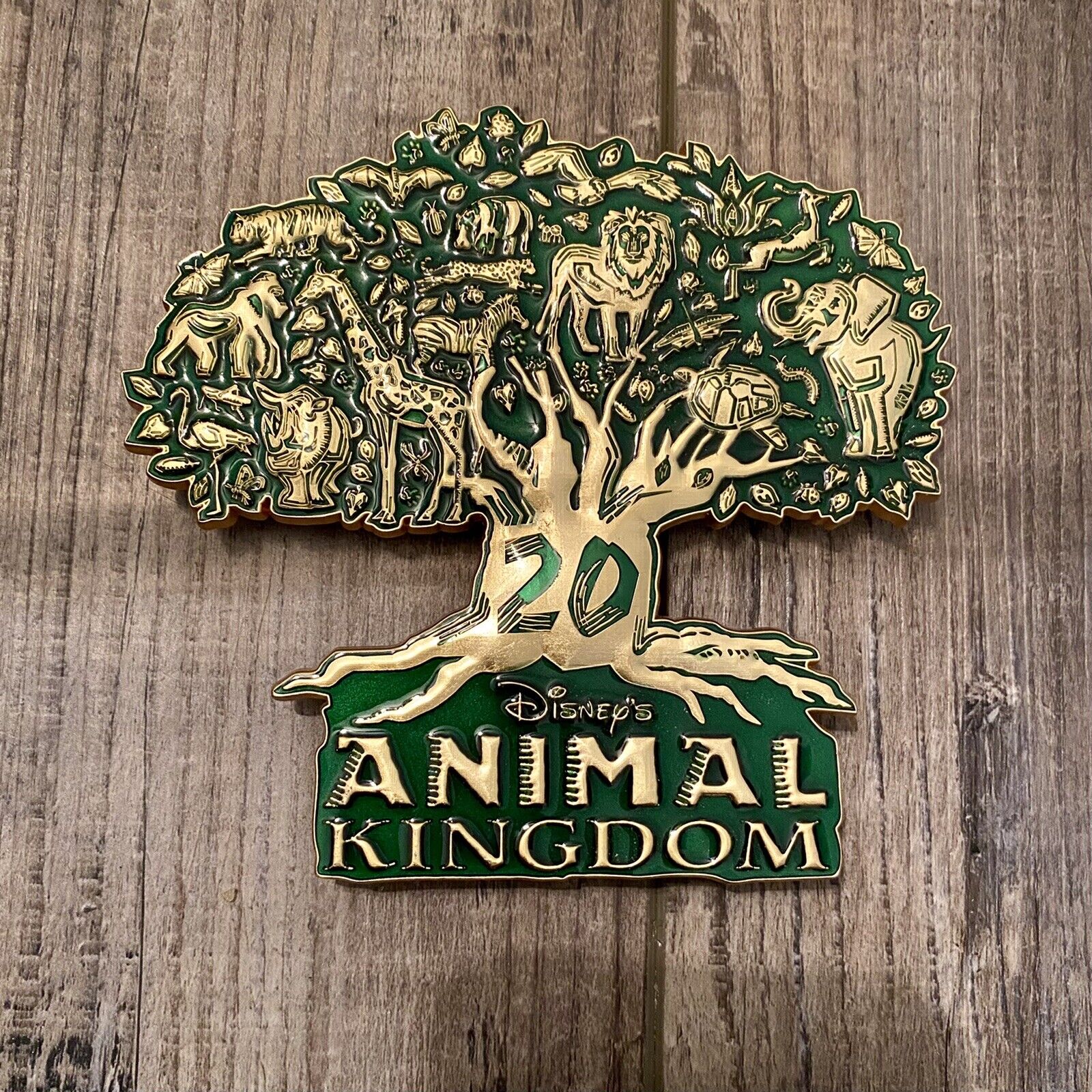Disney Animal Kingdom 20th Anniversary Tree Of Life Jumbo Pin LE1000