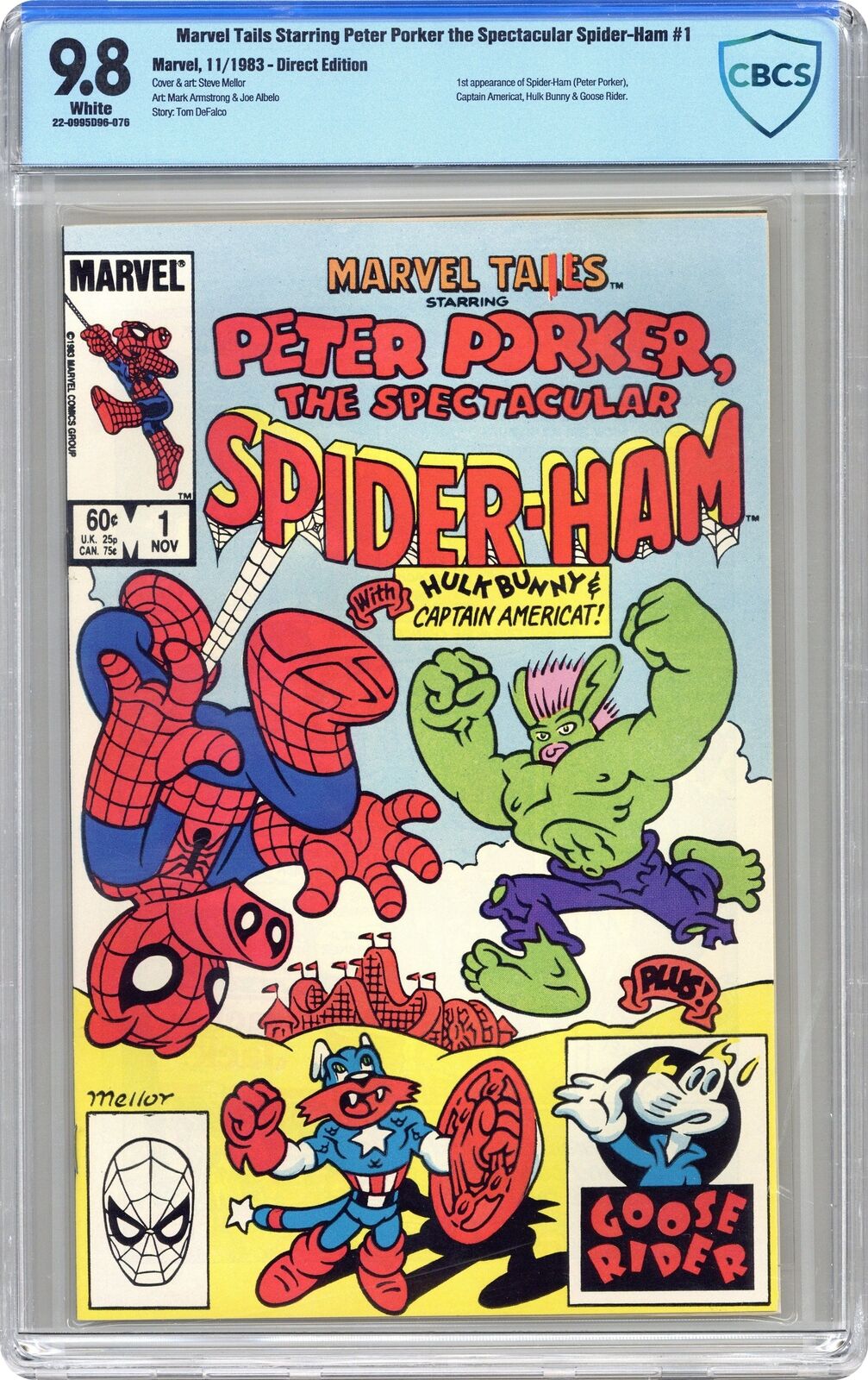 Marvel Tails 1D CBCS 9.8 1983 22-0995D96-076 1st app. Spider-Ham