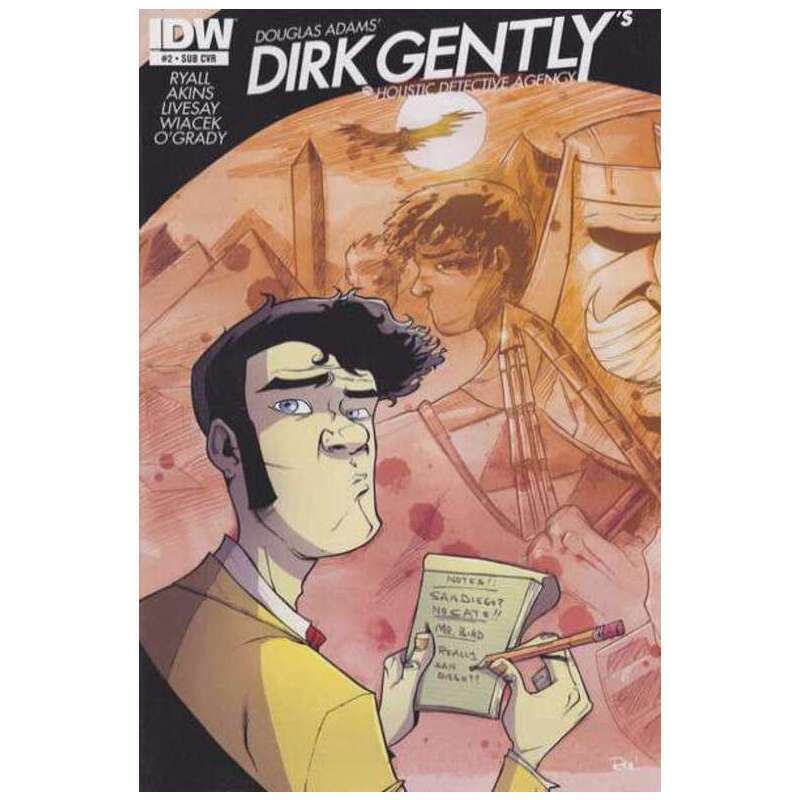 Dirk Gently\'s Holistic Detective Agency #2 SUB cover in NM minus. IDW comics [q%