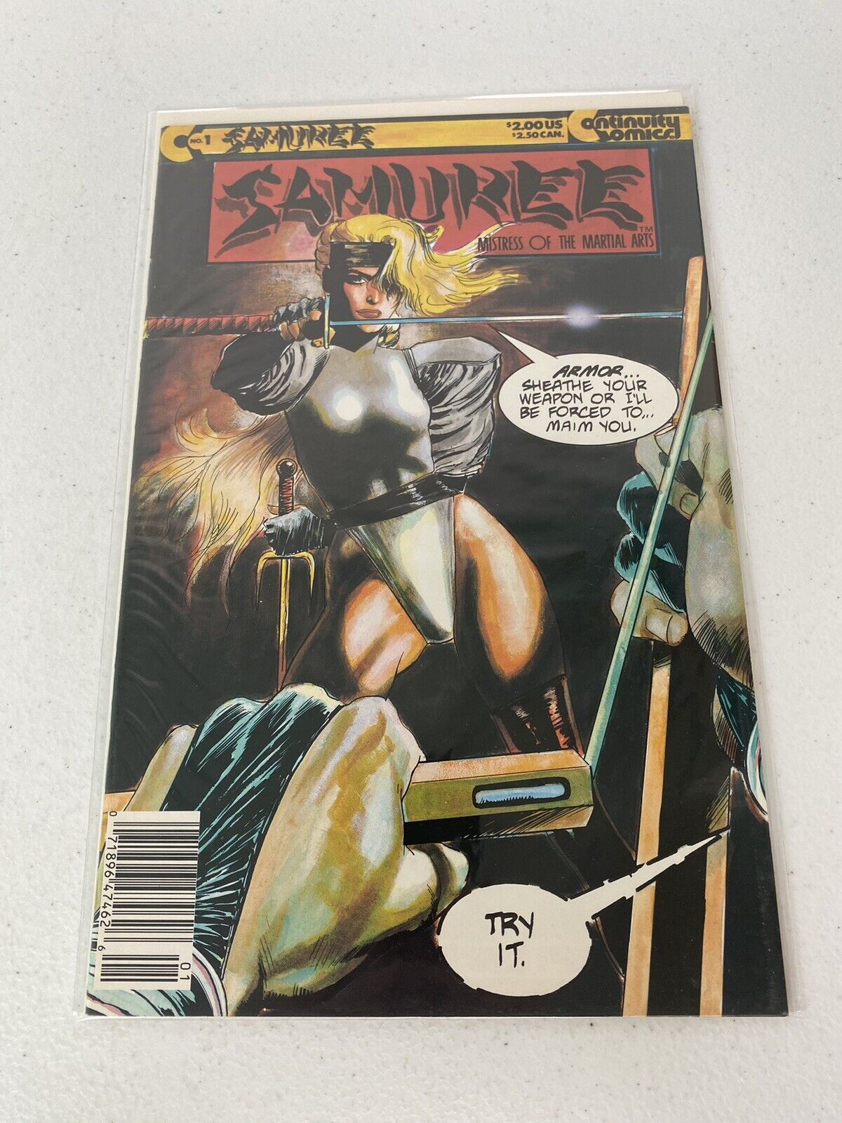 SAMUREE (1987 Series)  (CONTINUITY) #1 NEWSSTAND Near Mint Comic Book