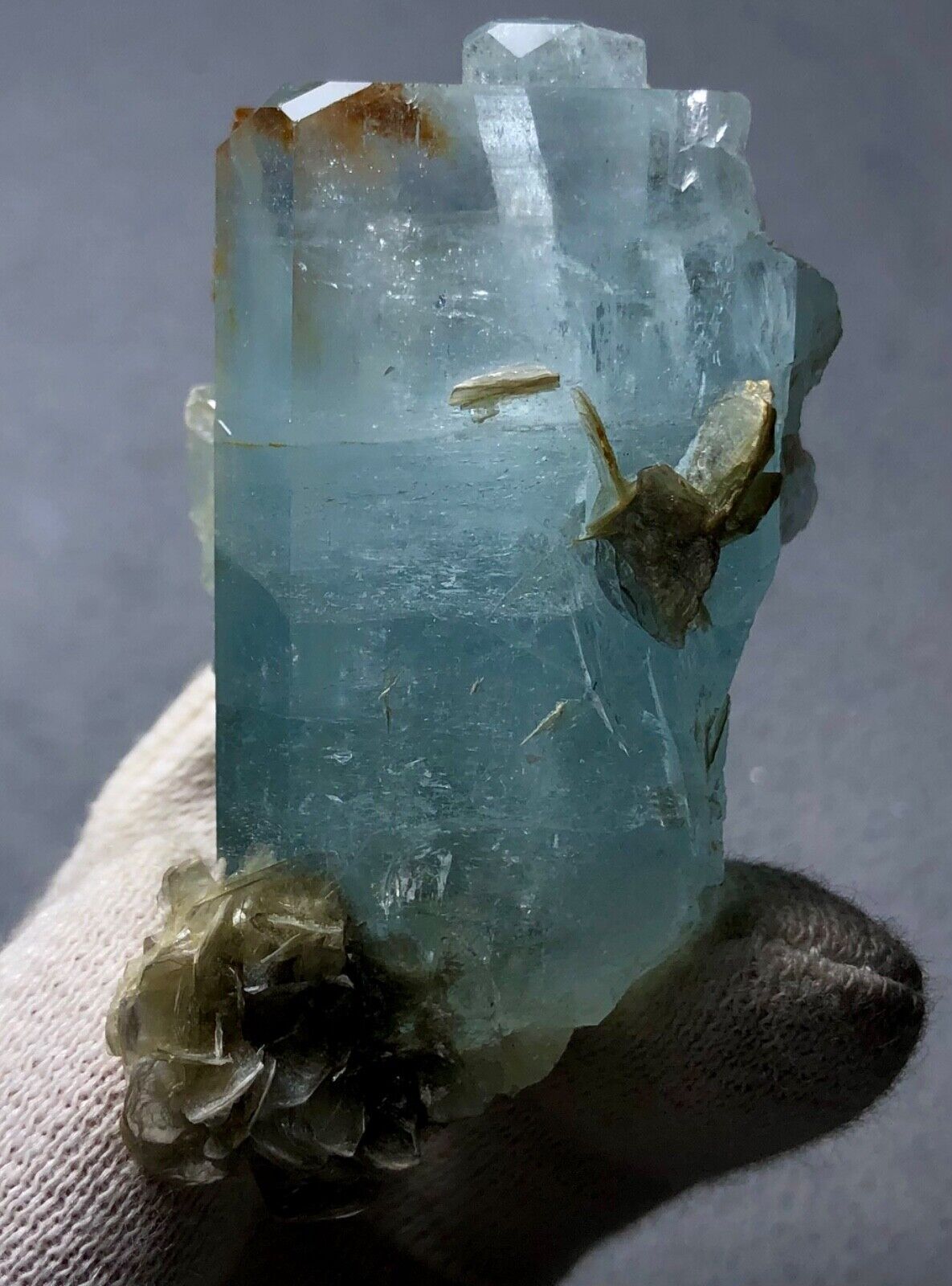 Aquamarine specimen 75 gram cabinet piece