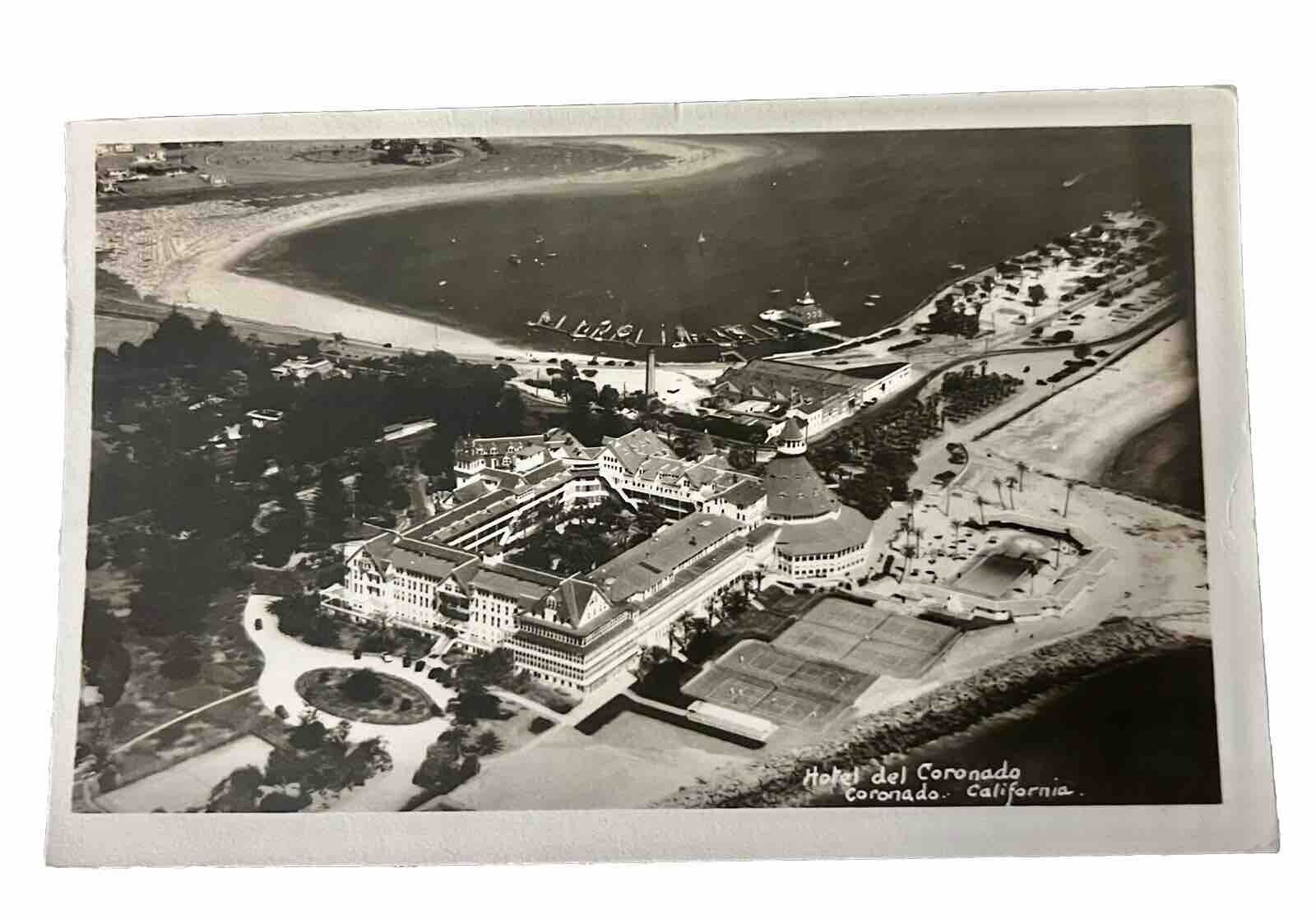 California CA, RPPC, Coronado, Hotel Del Coronado, Aerial View, c. 1936