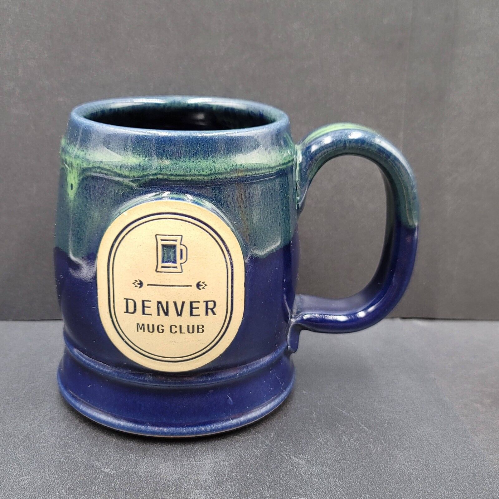Denver Mug Club Colorado Coffee Mug Cup Stoneware Sunset Hill Blue