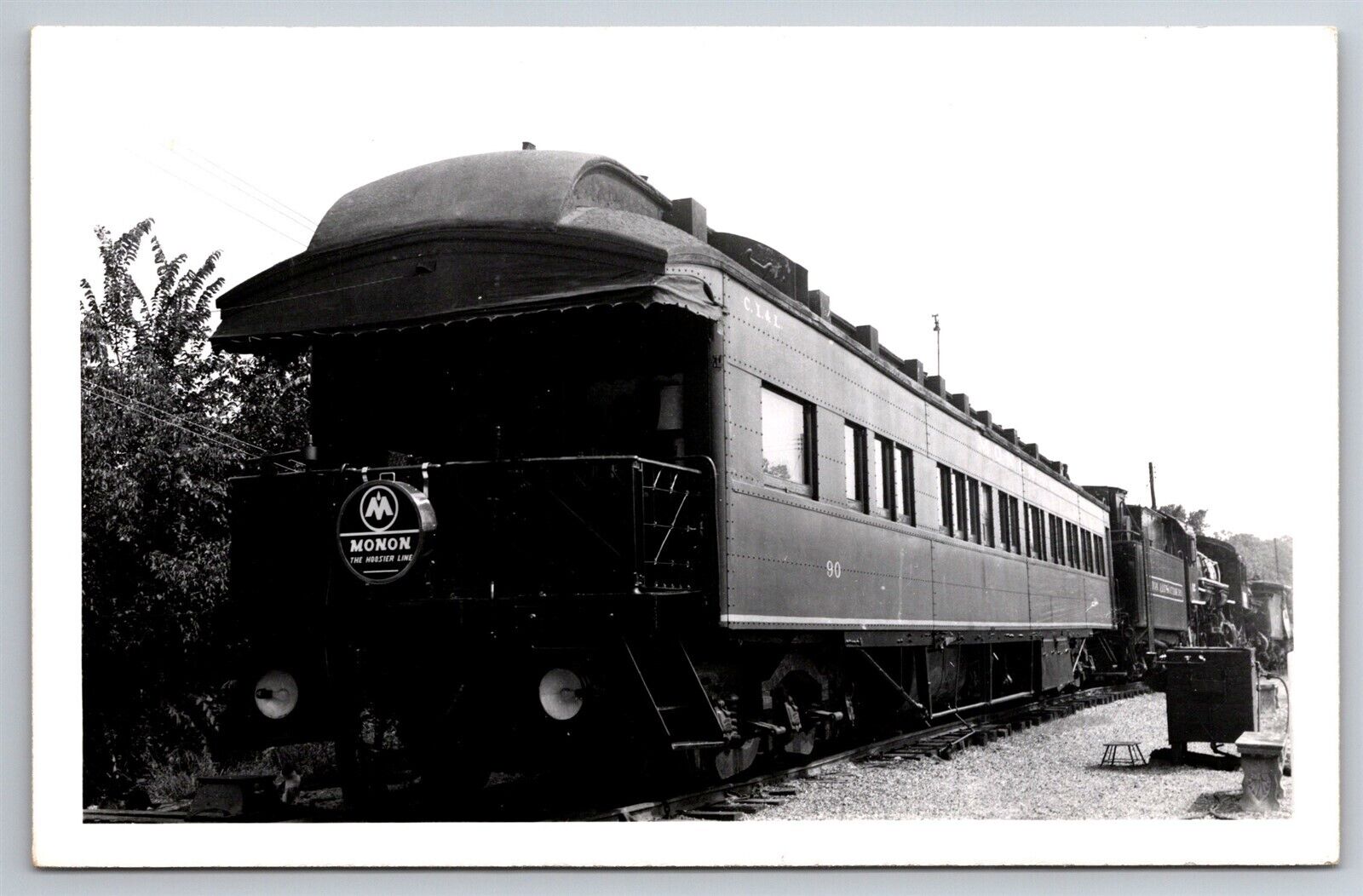 RPPC Monon Train Museum Of Transportation St Louis MO C1950 Postcard T9