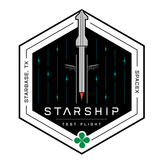 SpaceX Starship Test Flight Vinyl Sticker - 2.6 x 3 inches