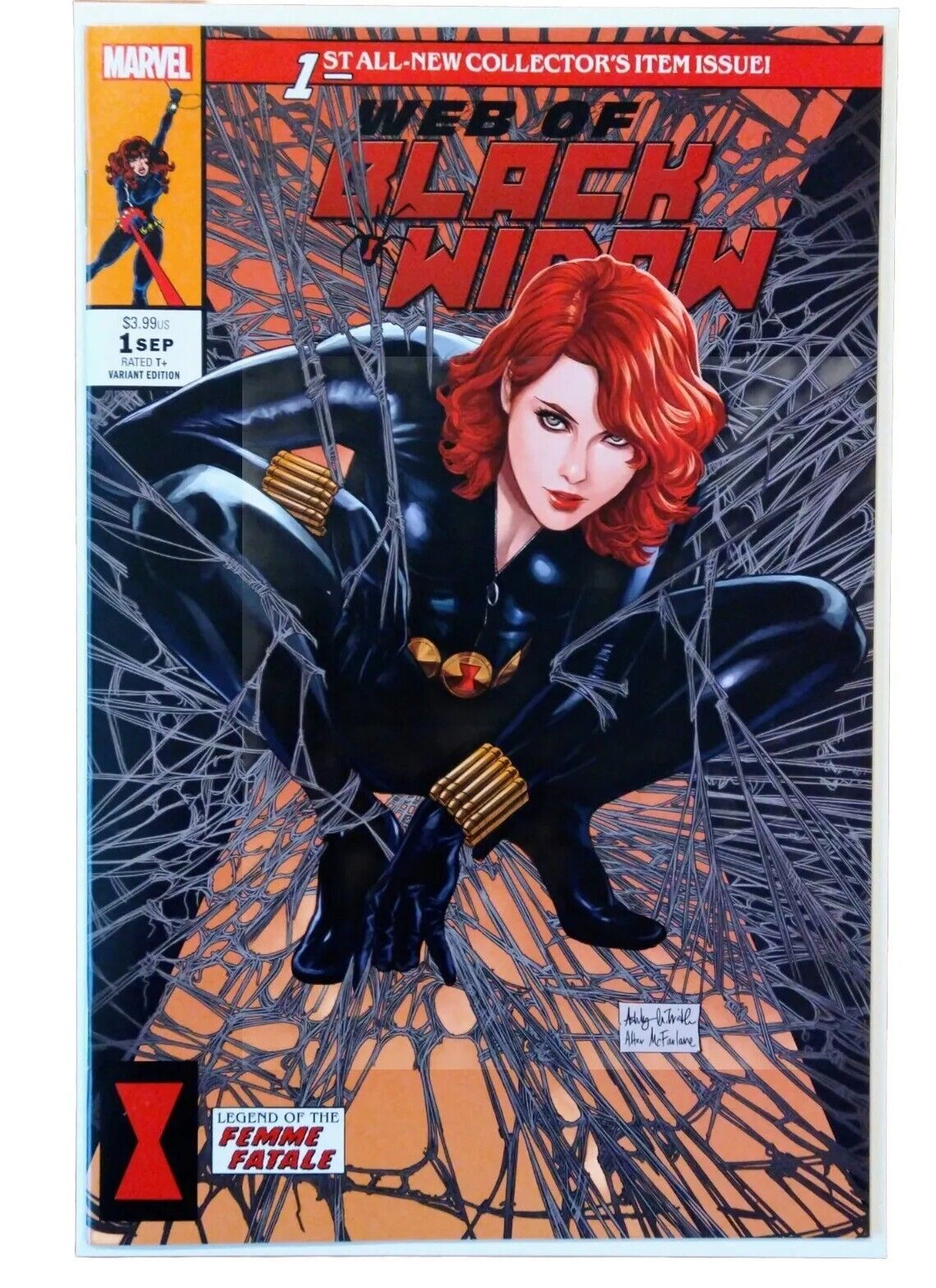 Web Of Black Widow #1 Ashley Witter Variant Cover Todd McFarlane Homage NM/M