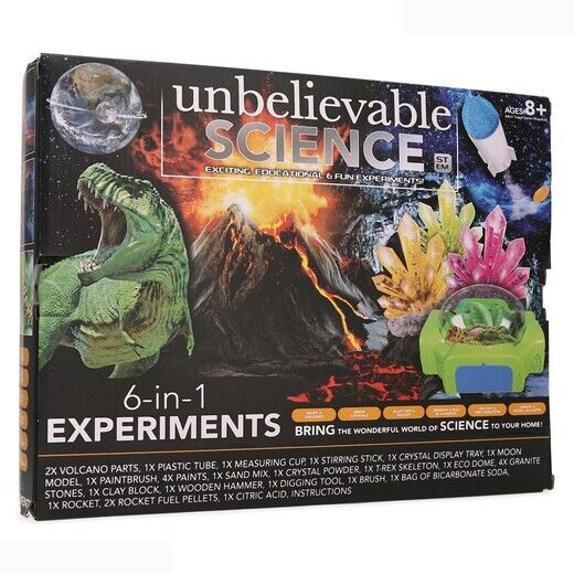 Stem Kit Unbelievable Science 6-in-1 Science Experiments Gift Idea Stem Toys