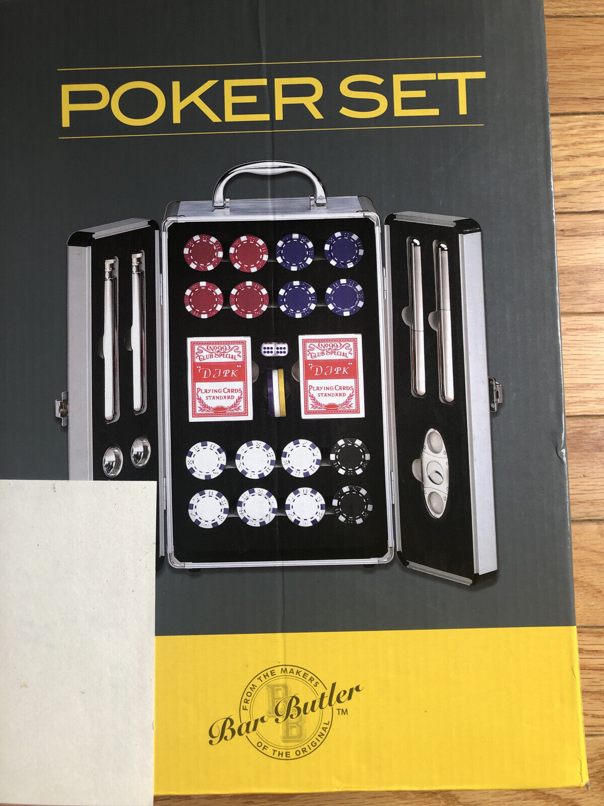 Bar Buttler Complete Family Game Day Poker Complete Set Game Gift Men’s