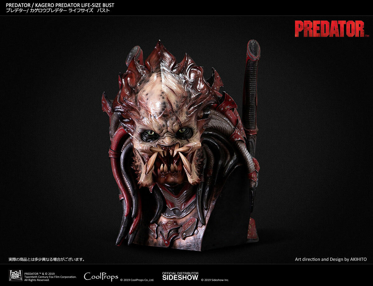 SIDESHOW Coolprops KAGERO LIFE SIZE 1:1 SCALE PREDATOR BUST head Alien Statue