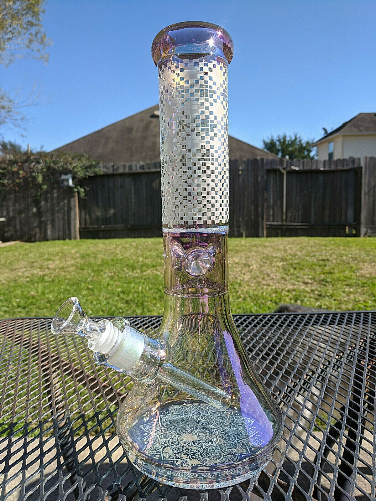 Blossom: Glass Beaker Water Pipe Bong 12.5