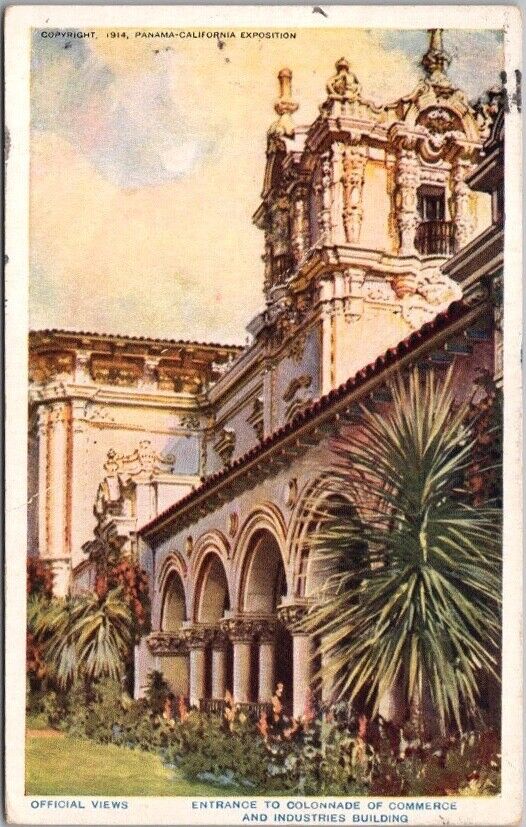 1915 San Diego PCE Expo Postcard \