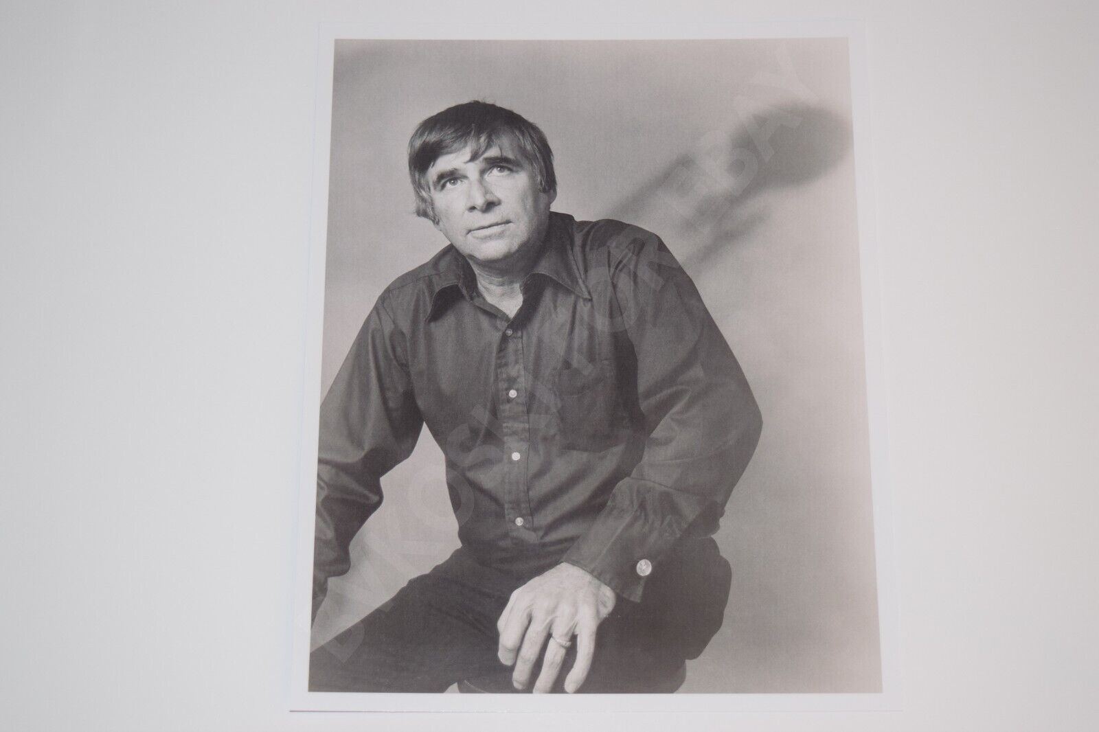 Star Trek Gene Roddenberry portrait circa 1975-1979 8x10 glossy photo Enterprise