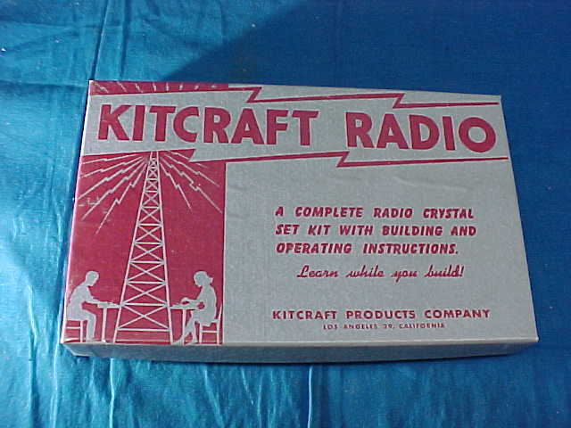 MIB 1940s KITCRAFT RADIO Complete RADIO CRYSTAL SET