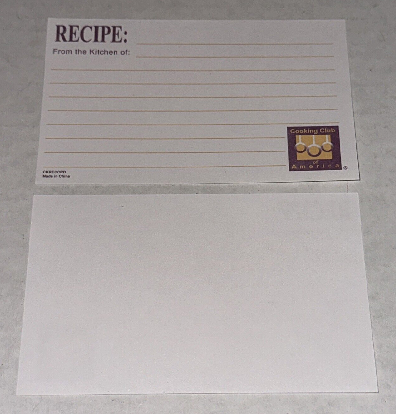 x30 NOS Vintage Cooking Club of American Recipe Cards \'3 x 5\' Sealed Blank Backs