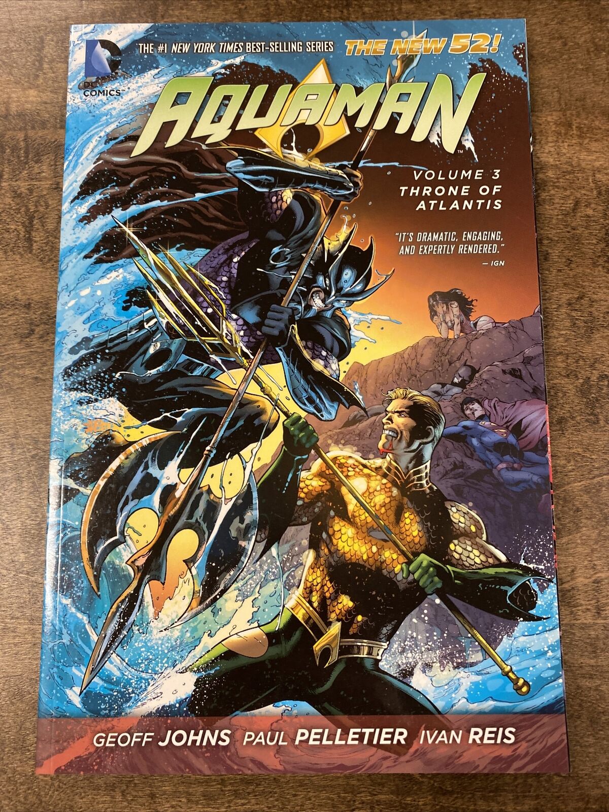 DC Aquaman Throne of Atlantis New 52 by Geoff Johns (2014, Trade Paperback)