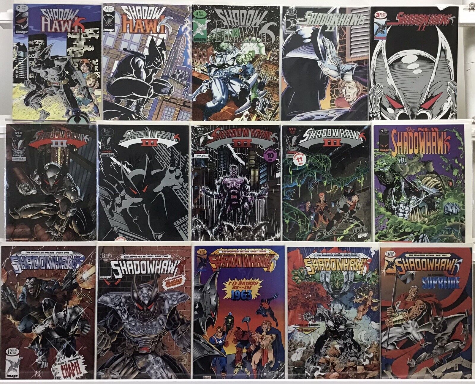 Image Comics - Shadowhawk- Comic Book Lot Of 15 