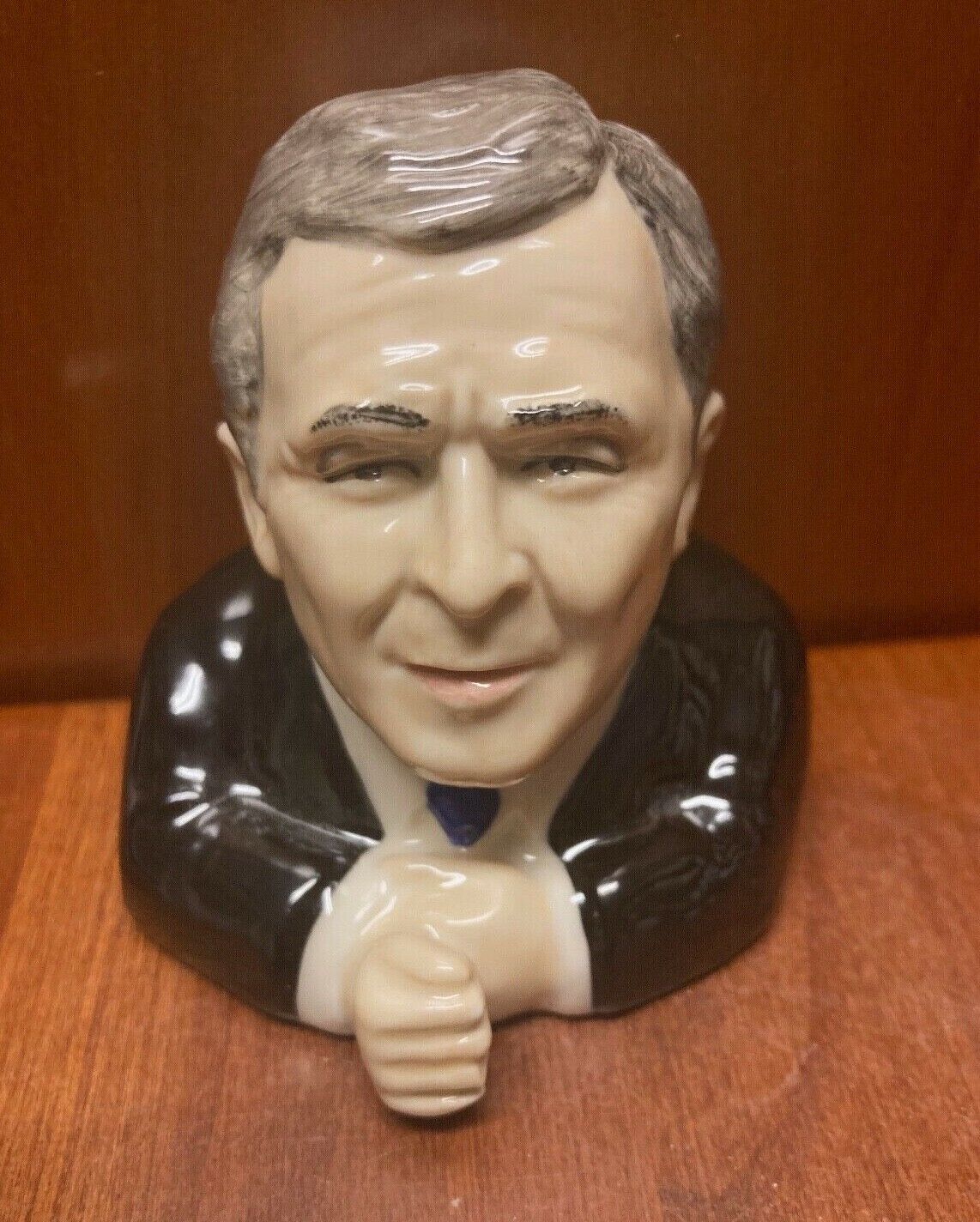 Kevin Francis Face Pot-43rd U.S President George W. Bush w/Blue Backstamp