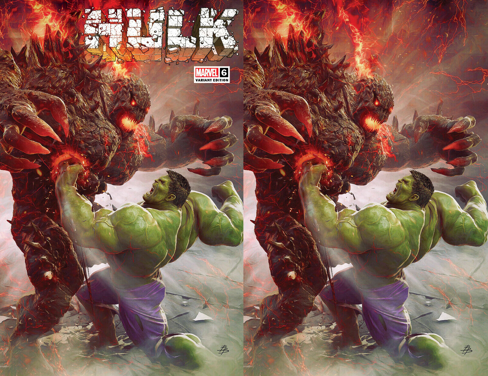 Hulk 6 Marvel 2022 Bjorn Barends Titan Trade Virgin Set 2 Variant Donny Cates