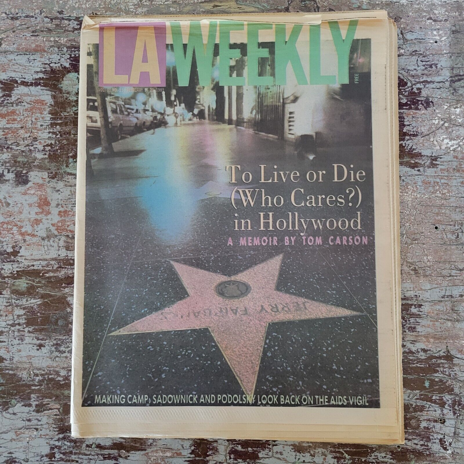 Vintage February 1989 LA Weekly Newspaper Magazine Lou Reed No Doubt Concert Ad