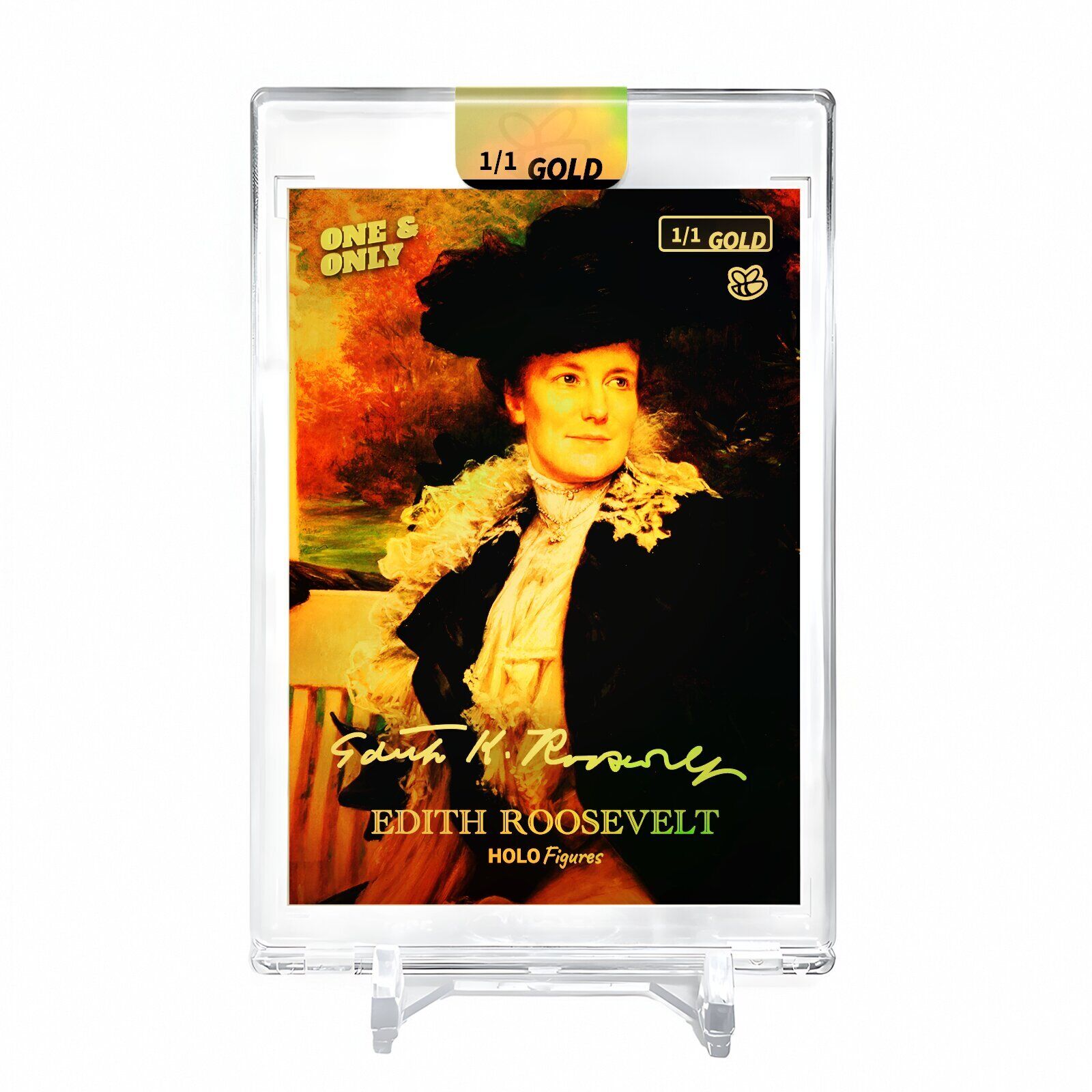 EDITH ROOSEVELT Official Portrait Holo Gold Card 2023 GleeBeeCo #TFFF-G 1/1