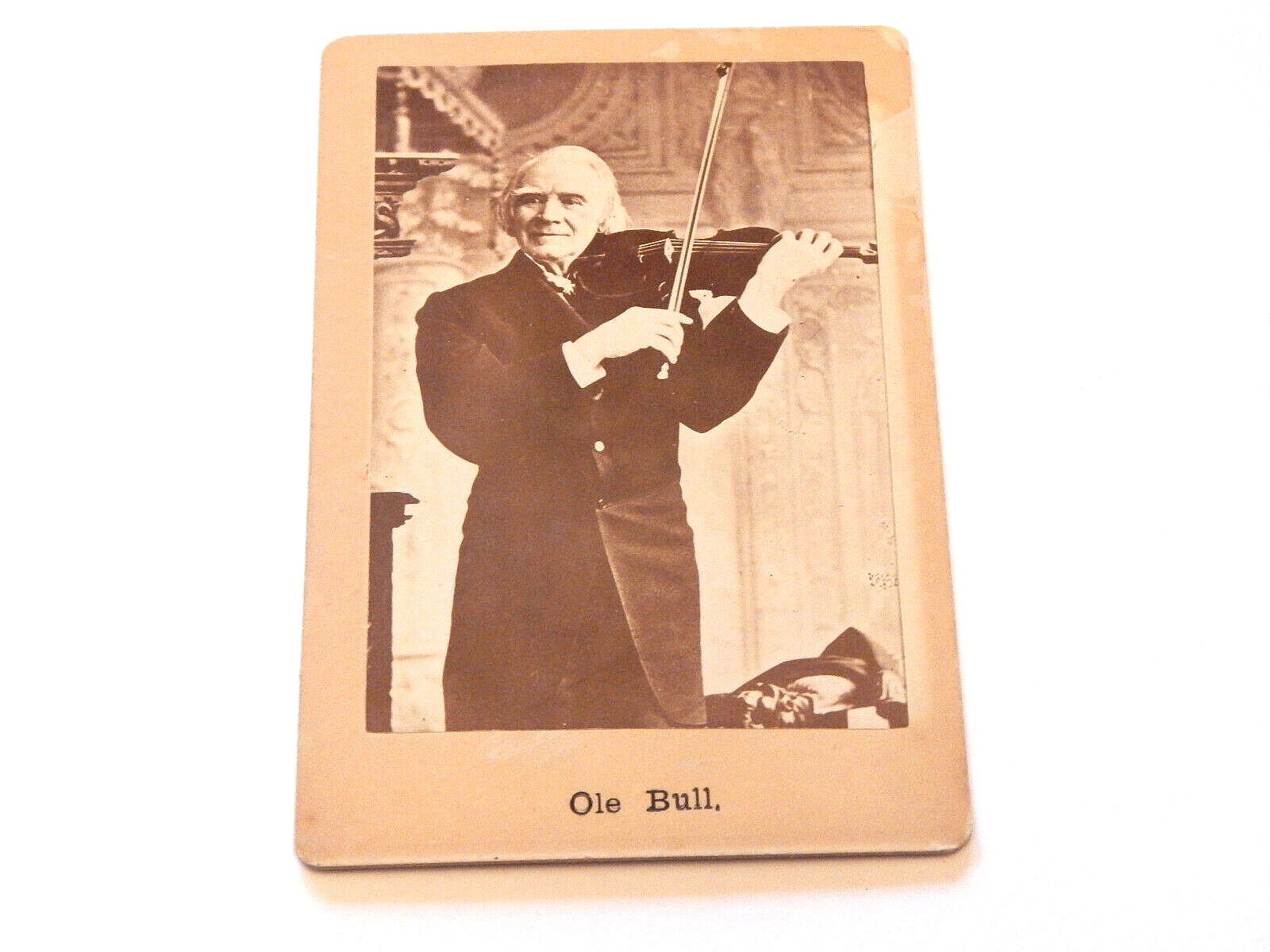 Ole Bull Postcard Norwegian Violinist Famous Composer 6.5 Inches