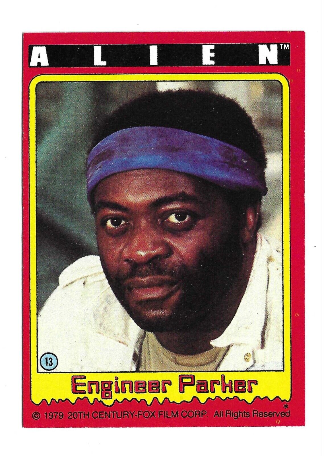 1979 Topps ALIEN #13 Engineer Parker Rookie RC (Pack Fresh)