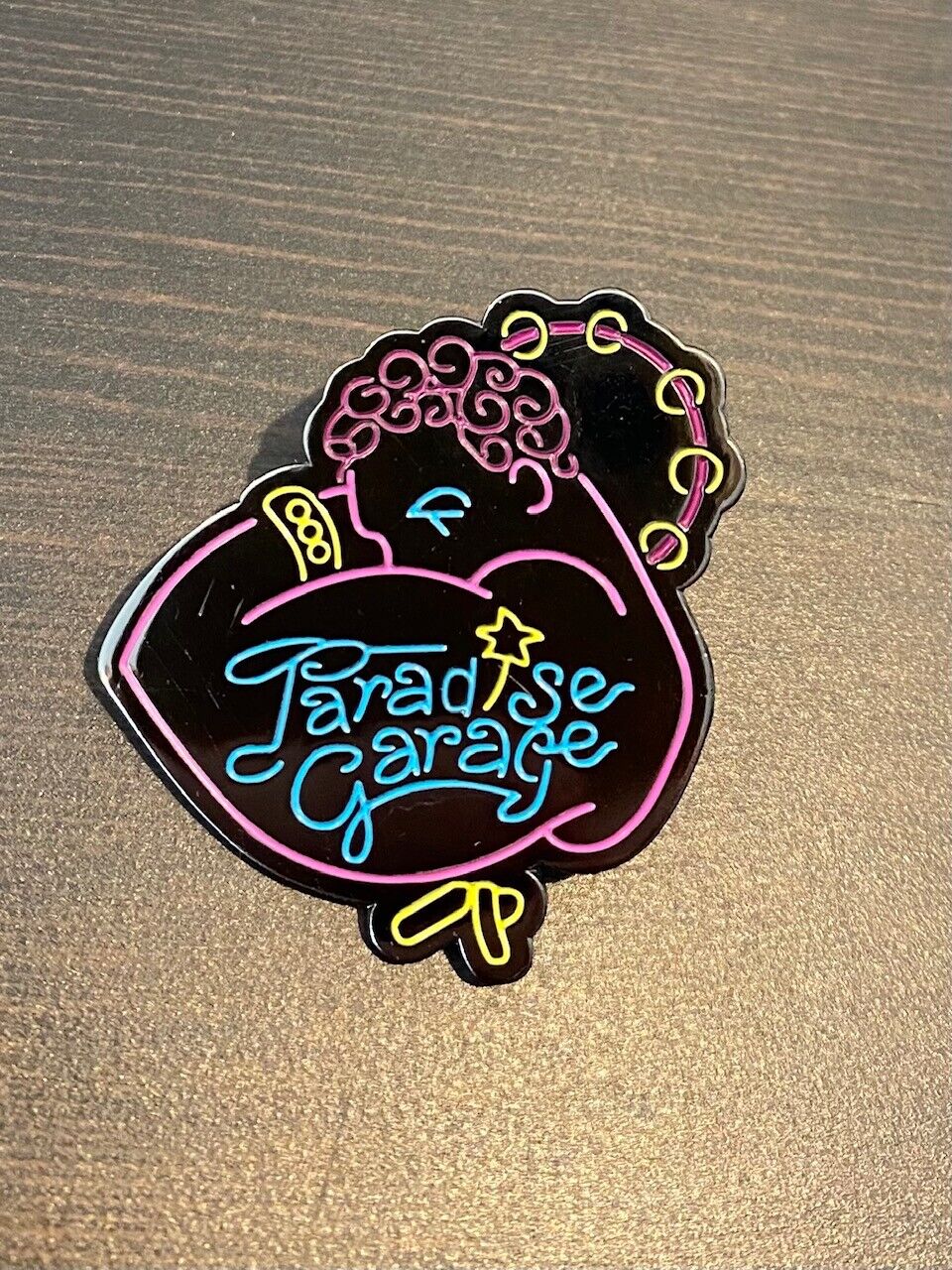 Paradise Garage enamel Pin Lapel - Larry Levan 1980's new york disco nightclub