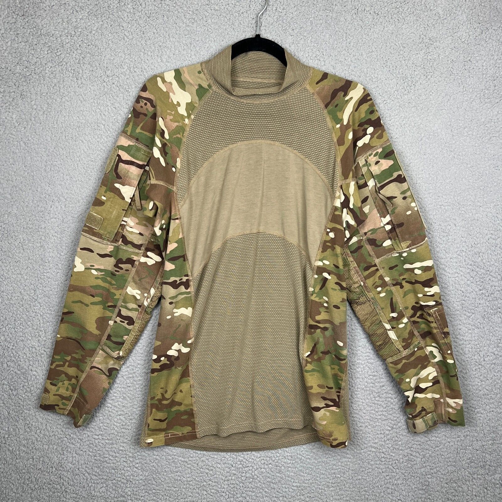 Massif Army Combat Shirt Mens M Brown Camo ACS Flame Resistant FR Military USA
