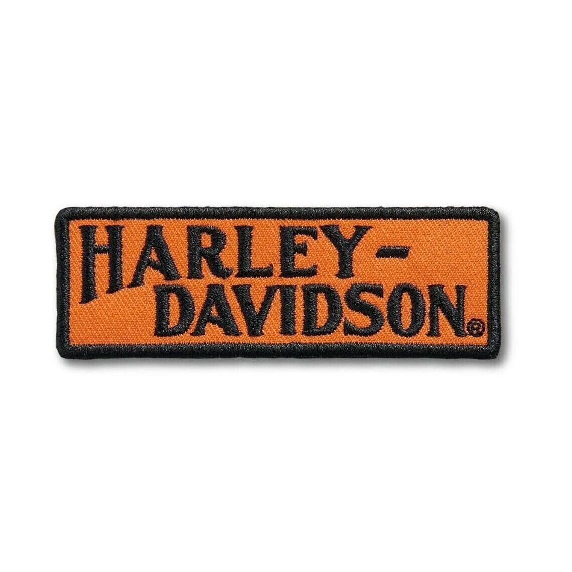 Harley Davidson Orange Ribbon Patch 4 Inch Sew On Patch
