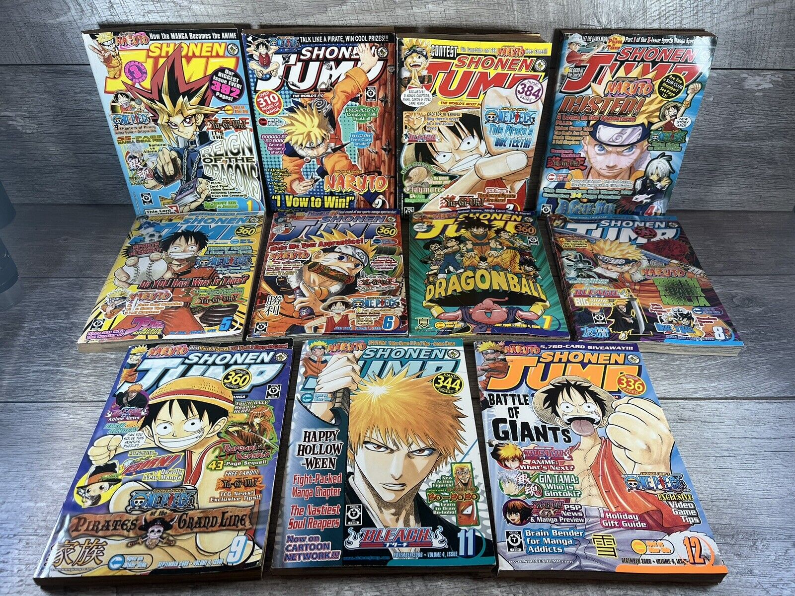 Shonen Jump Volume 4 (2006), US Edition, Manga Anthology Magazine Lot Of 11