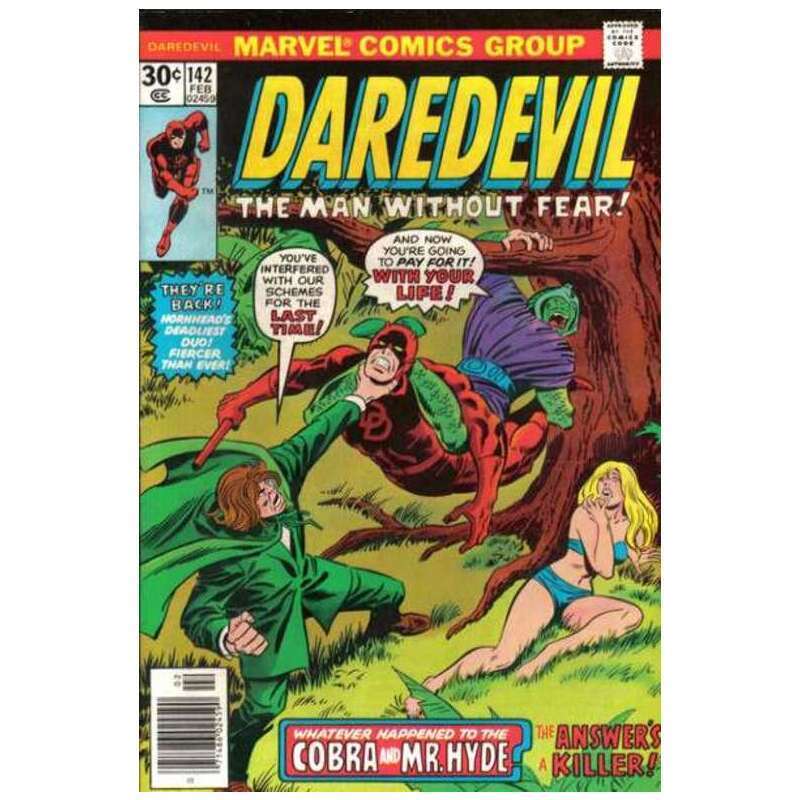 Daredevil (1964 series) #142 in Very Fine minus condition. Marvel comics [d]