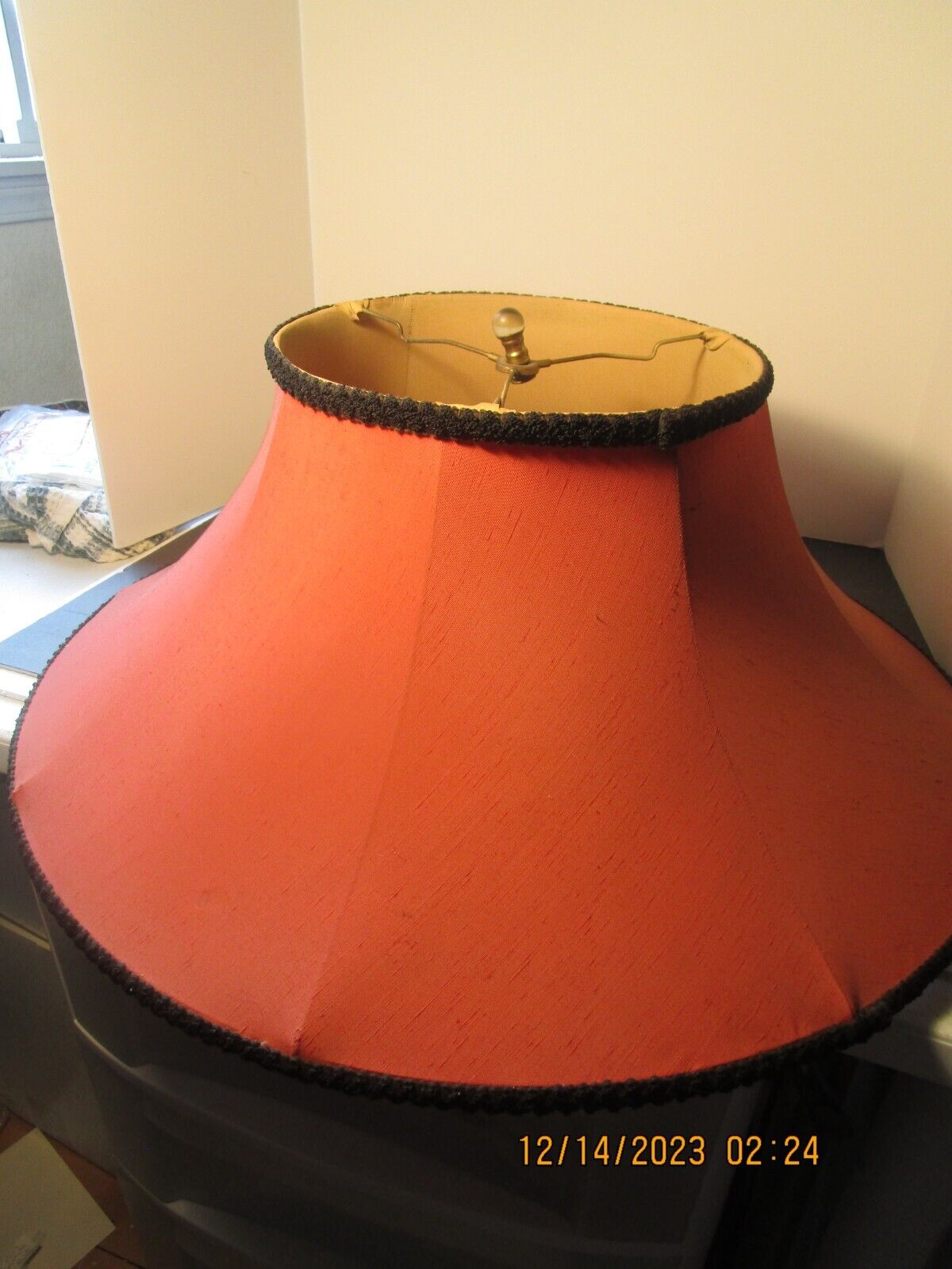 1940\'s-50\'s Large Fabric Lamp Shade 25\