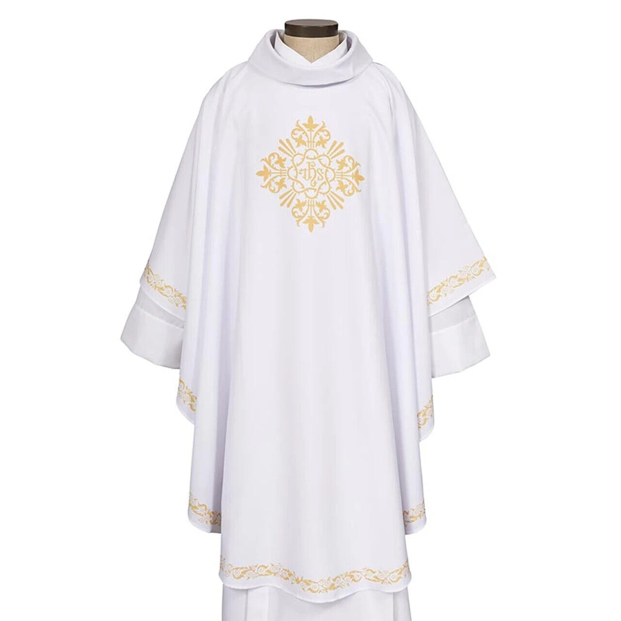 Priest Pastor Cipriani Collection Chasuble White